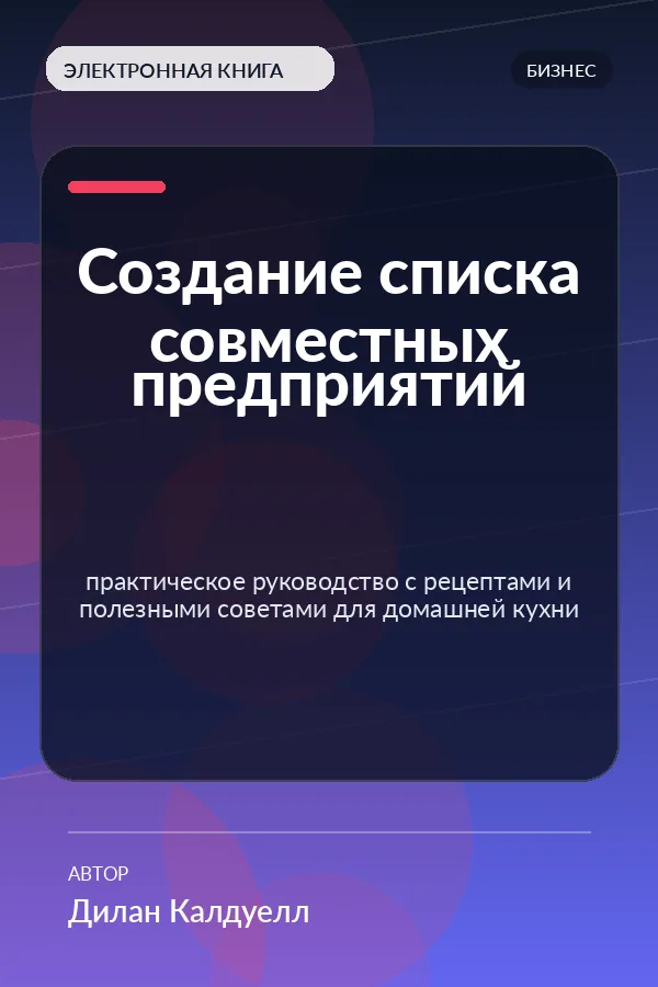 Создание списка совместных предприятий — практическое руководство с рецептами и полезными советами для домашней кухни