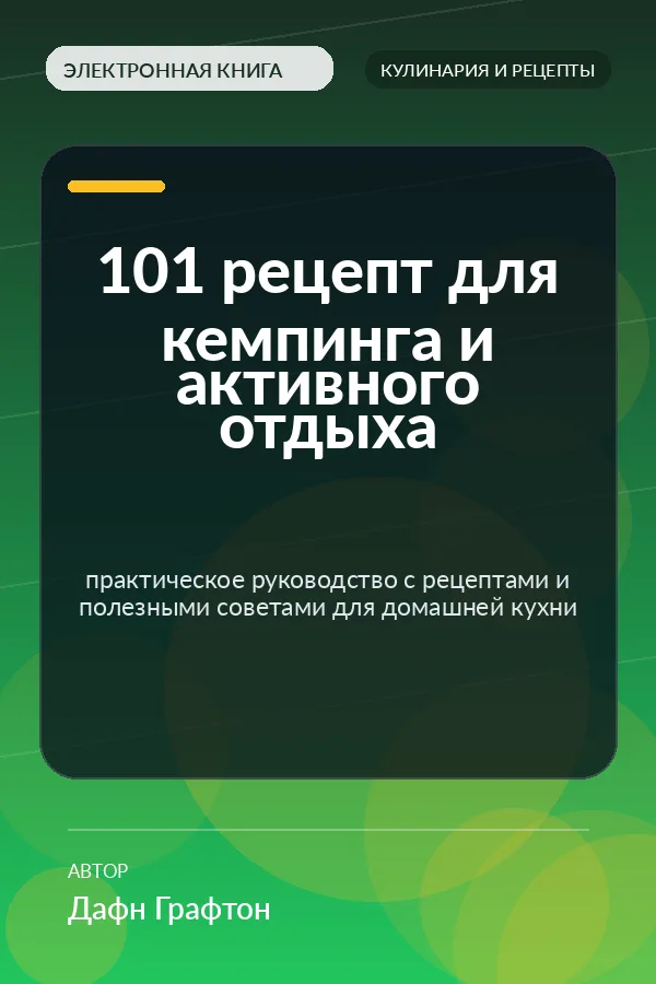 101 рецепт для кемпинга и активного отдыха — практическое руководство с рецептами и полезными советами для домашней кухни