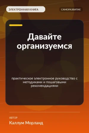 Давайте организуемся — практическое электронное руководство с методиками и пошаговыми рекомендациями Давайте организуемся — практическое электронное руководство с методиками и пошаговыми рекомендациями