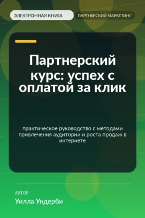 Партнерский курс: успех с оплатой за клик — практическое руководство с методами привлечения аудитории и роста продаж в интернете Партнерский курс: успех с оплатой за клик — практическое руководство с методами привлечения аудитории и роста продаж в интернете