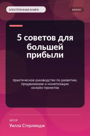 5 советов для большей прибыли — практическое руководство по развитию, продвижению и монетизации онлайн-проектов 5 советов для большей прибыли — практическое руководство по развитию, продвижению и монетизации онлайн-проектов