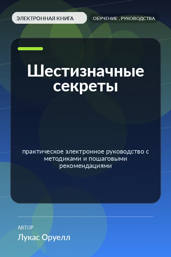 Шестизначные секреты — практическое электронное руководство с методиками и пошаговыми рекомендациями