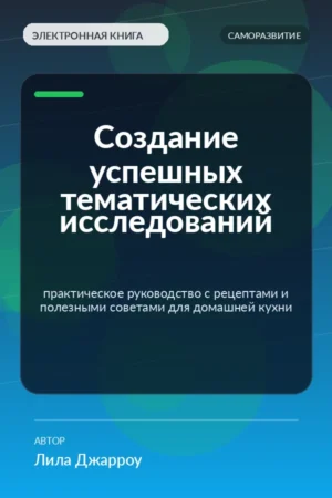 Создание успешных тематических исследований — практическое руководство с рецептами и полезными советами для домашней кухни Создание успешных тематических исследований — практическое руководство с рецептами и полезными советами для домашней кухни